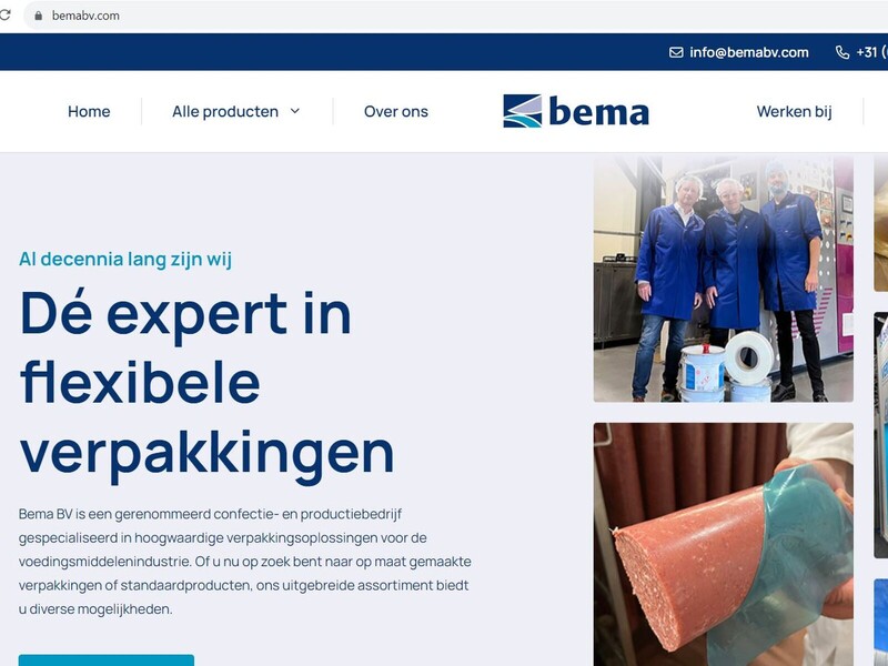 Nieuwe website BEMA bv is in de lucht
