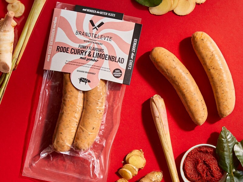 Minder vlees per worst: Brandt & Levie lanceert Funky Flavours