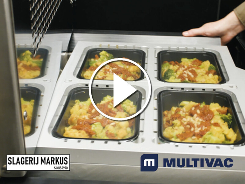 Compacte traysealer Multivac voor Slagerij Markus