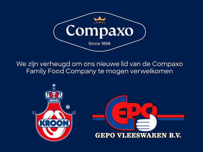 Compaxo Groep neemt Gepo Vleeswaren en Kroon Vleeswarenfabriek over