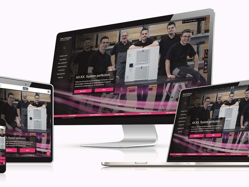 Nieuwe website Rittal: efficiëntie ontmoet design