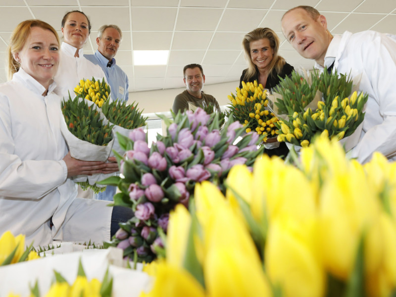 Voedselbranche helpt tulpenkwekers met ludieke actie